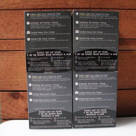 GE C by GE Tunable White Smart Bulb BR30 Bundle of 4 Dimmable LED 800 Lumens New - Picture 6 of 8